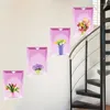 Stickers Muraux 3D Auto-Adhésif Autocollant Fond Papier Peint Décoration Intérieure Chambre Aménagement Chaud
