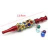 Portable Crystal Metal Mouth Tips Rökning Pipes Hookah Mynstycke Shisha Filter Tassel Inlaid