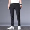 Men's Pants Men's Casual Pants Chinos Elastic Cotton Seluar Long Trousers Khaki Black Pants for Men 230512