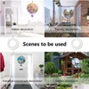 Sublimazione Blanks Wind Spinner Flower Shape Metal Chime Scpture Hanging Ornament per Yard Garden Decoration Gifts