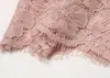 Guaina corto abito da ballo di fine anno 2023 collo gioiello pizzo floreale maniche a 3/4 rosa donna abiti da sera di compleanno Robe De Soiree personalizzato