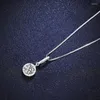 Pendant Necklaces CAOSHI Dainty Lady Chic Necklace For Engagement Ceremony Shiny Crystal Jewelry Bridal Wedding Accessories With Delicate