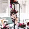 Décoration de fête 13pcs) Support de fleur de mariage Bougeoir Combinaison Table d'affichage Fenêtre Étagère Rack Chaussures Peut être personnalisé