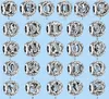 925 Gümüş Boncuklar Takılar Fit Pandora Charm Clover Serisi Sabit Toka Çantası Hediye Kutusu