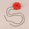 Choker Red Flower Chokers Necklace 2023 Elegant Rope Collar For Women Girls Fashion Floral Chocker Statement Jewelry