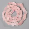 Perline 7-11MM Irregolare Freeform Raw Rose Pink Quartz Pure Crystal Minerals Nugget Ghiaia per gioielli che fanno la collana del braccialetto