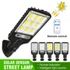 Utomhus Solar Lamp Street Light Cob LED -vägglampor med 3 ljusläge för mänsklig kropp induktion Vattentät material för trädgårdsterrass