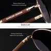 Zonnebril Barcur Design Legering Legering Polariseerde Mens Zon Glaspiloot Piloot gradiënt Eyewear Mirror Shades de Sol 230511