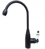 Kitchen Faucets Black Oil Rubbed Brass Single Handle Swivel Spout Sink Faucet Cold & Mixer Tap Asf109