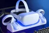 VR AR ACCSESUSORISE Manyetik Şarj Dock Tutucu Oculus Quest 2 VR Glasses Kulaksağı Kulp Oyun Denetleyicisi Ekran Şarj Cihazı İstasyonu Meta Quest2 için Stand Seti