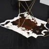 Carpets Cow Print Rug Faux Cowskin Animal Carpet Cute Fur For Living Room 110x95cm/43.3''x37.4''