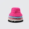 디자이너 Mens Womens Bucket Hat Cap Wide Brim Hats Sun은 태양 보호를위한 조정 가능한 턱 스트랩이있는 보닛 여러 색상을 방지합니다.