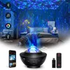 Parti Dekorasyonu Renkli Yıldızlı Projektör Işık Gökyüzü Galaxy Bluetooth USB Ses Kontrol Müzik Oyun Yıldızı Led Gece Romantik Projeksiyon Lambası