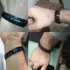 Chain Escalus Mens Black Pure Magnetic Armband för män 4in1 Magneter Negativa joner Germanium Health Armband Smycken 230511