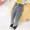 Jeans Baby Jeans Ruffles Jeans For Girls Casual Style Kids Jeans Girls Spring Autumn Toddler Girl Clothes 230512