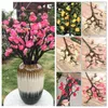 Dekorativa blommor 50 cm Artificial Plum Blossom Branch Fake Cherry Peach Plastic Wedding Festival Party Decoration