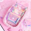 Korean Version of Cute Girl Heart Coin Purse Creative Colorful Bag Transparent Earphone Bag Cute Wallet Coin Pouch