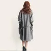 Dames Trench Coats Autumn Plus Size Wind Breakher Coat Women 2023 Koreaans slanke lange geruite dames casual dubbele breasted overjas E062