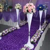 Vaser 10st Metal Candle Holders Wedding Vase Table Centerpiece Event Flower Stands Road Home Decor Yudao1339