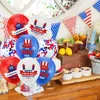 Forniture 4 luglio Decorazioni 16 pezzi Kit palloncini nazionali Bandiera americana 12 pollici Ghirlanda patriottica Stamina per il 4 luglio P230512