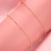 Choker koperen kralen Paperclip ketting ketting Laadstation voor modieuze sieraden Gift FS99