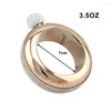 Hip Flasks 3.5OZ Jug Bracelet Bangle Flask With Rhinestones Lid Creative Stainless Steel 304 For Women Alcohol Bottle Gift