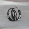 Stud Circle Crystal Hoop Drop Earrings Goud Zilver Kleur Geometrische Hangende Dange oorbellen voor vrouwen Vrouwelijke nieuwe mode -sieraden