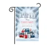 Merry Christmas Hanging Garden Flag Cloth Door Curtain Festival Decorations Banners Xmas Holiday Tree Pendant Banner DB128