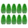 Decorative Flowers 10pcs Large Banana Leaf Placemat Table Heat-Resistant Drink Cup Coasters Mats For Wedding Home Kitchen Decor