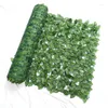 Decorative Flowers Artificial Plant Fence Ivy Hedge Green Leaf Panels Rivacy Screen For Home Garden Yard Decoration Outdoor Wall Decor