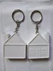 Party Favor Mini Abs House Tape Keychains Diy Custom Logo Key Ring Charm Pendant Gifts Tillbehör Ocean Ship 0512