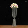 Party Decoration Tall Clear Acrylic Crystal Flower Stand Centerpieces Wedding Table Centerpiece Chandelier Center Pieces1764