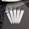 200pcs/lot Stainless Steel Dinner Forks Salad Dessert Fruit Fork Tableware Kitchen Cutlery Dinnerware Cake Dessert Fork