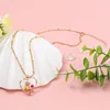 Hänge halsband Makersland hjärthalsband för kvinnor söta svamphängare smycken estetiska mode lyxigt tillbehör
