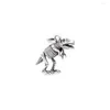 Pendentif Colliers En Acier Inoxydable Tyrannosaurus Rex Dinosaure Squelette Collier Pour Hommes Rock Punk Hip Hop Mâle Petit Ami Cadeau