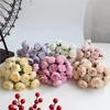 Decoration flowers 27 heads tea rose bouquets simulated flowers wedding celebrations photography artificial flowers LT417
