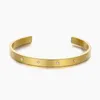 Bangle Gold Color Inclaid Ten Star