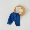 Jeans Herbst Baby Weiche Denim Hosen Solide Jungen Casual Hosen Lose Infant Mädchen Jeans geboren Kleinkind Hosen Baumwolle Baby Hosen 230512