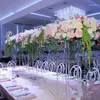 Party Decoratie Acryl Bloemarrangement weg Leadtafel Middelpunt Clear Wedding Tall Centerpieces Stands Yudao2032