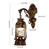 Lampes murales Lampe LED Vintage Grange Lanterne Rétro Kérosène Lumière Européenne Antique St