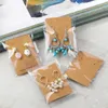 Jewelry Pouches 100pcs Cardboard Kraft Blank Vintage Cards Necklace Earring Displays Accessories Paper Creatively Tool Multiple