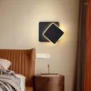 Wall Lamps Modern Bedside LED Lamp Lustres For Bedroom Living Room Alise White Black Square Round Sconces Lights Creative Fixtures