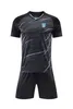 AJ Auxerre мужские спортивные костюмы детский летний спортивный костюм с короткими рукавами для занятий спортом на открытом воздухе футболка для бега
