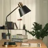 Tafellampen Noordelijke smeedijzeren bureaulamp eenvoudige moderne oogbeschermingstudie leeslicht ontwerper slaapkamer bedram bedmx9091449