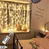 Strings Merry Christmas Tree ornamenten Gordijn Light Garland Festoon Jaar Decor Adornos de Navidad Xmas Noel 2023Led LED