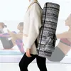 Borse da esterno Borsa da copertura per tappetino da palestra stampata Tela multifunzionale Yoga Carry Fashion Semplice leggero con tasche per viaggi di esercizio