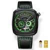 Наручительные часы Bonest Gatti Men Automatic Watch Luxury Watches Механические наручные часы квадратный скелет водонепроницаемый сапфир