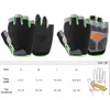 Sporthandschoenen zomer half vinger fietsen handschoenen ademende korte gel fietshandschoenschokvrije weg mtb sport outdoor wandel unisex handschoenen p230512