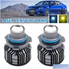 Other Lighting System Led Fog Light Polishing Headlights Lens Lamp Super Bright Headlight Bb H7 H11 Angle Eyes Bbs 6000K Drop Delive Dhucd