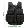 قمم دبابات الرجال التدريب العسكري في الهواء الطلق CS Multi-Pocket Tactical Molle Vest Combat Armor Mens Hunting Paintball Security